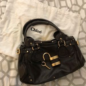 Authentic Chloe Brown leather Paddington bag